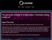 Tablet Screenshot of oultralounge.ca